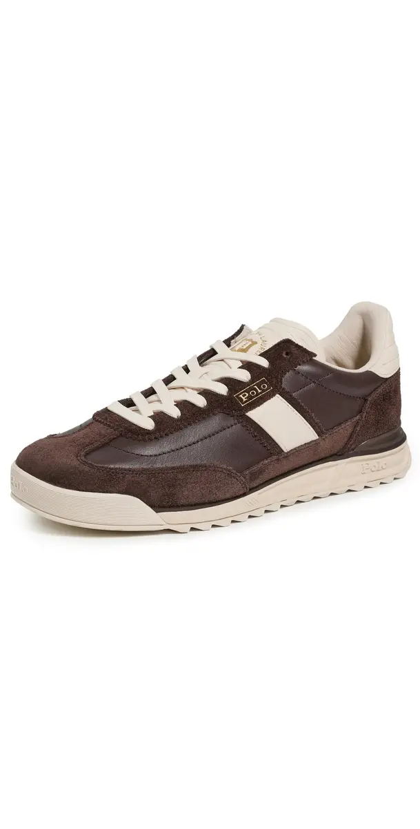 Polo Ralph Lauren Varick Sneakers Dark Chocolate/Ecru 9 | Image 1 Polo Ralph Lauren Varick Sneakers Dark Chocolate/Ecru 9 | Image 1