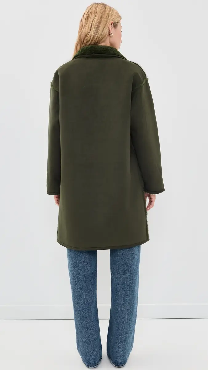 Velvet Faux Suede Yves Coat | Thumbnail 3 Velvet Faux Suede Yves Coat | Thumbnail 3