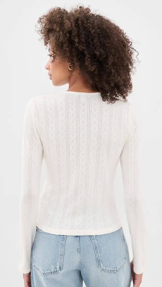 DAZE Stargazer Pointelle Cardigan | Thumbnail 3 DAZE Stargazer Pointelle Cardigan | Thumbnail 3
