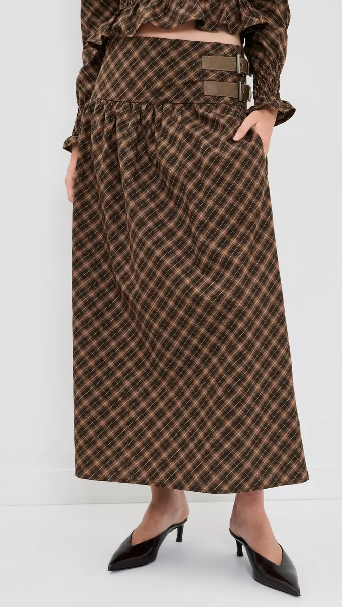 House of Sunny Check Buckle Skirt | Thumbnail 2 House of Sunny Check Buckle Skirt | Thumbnail 2