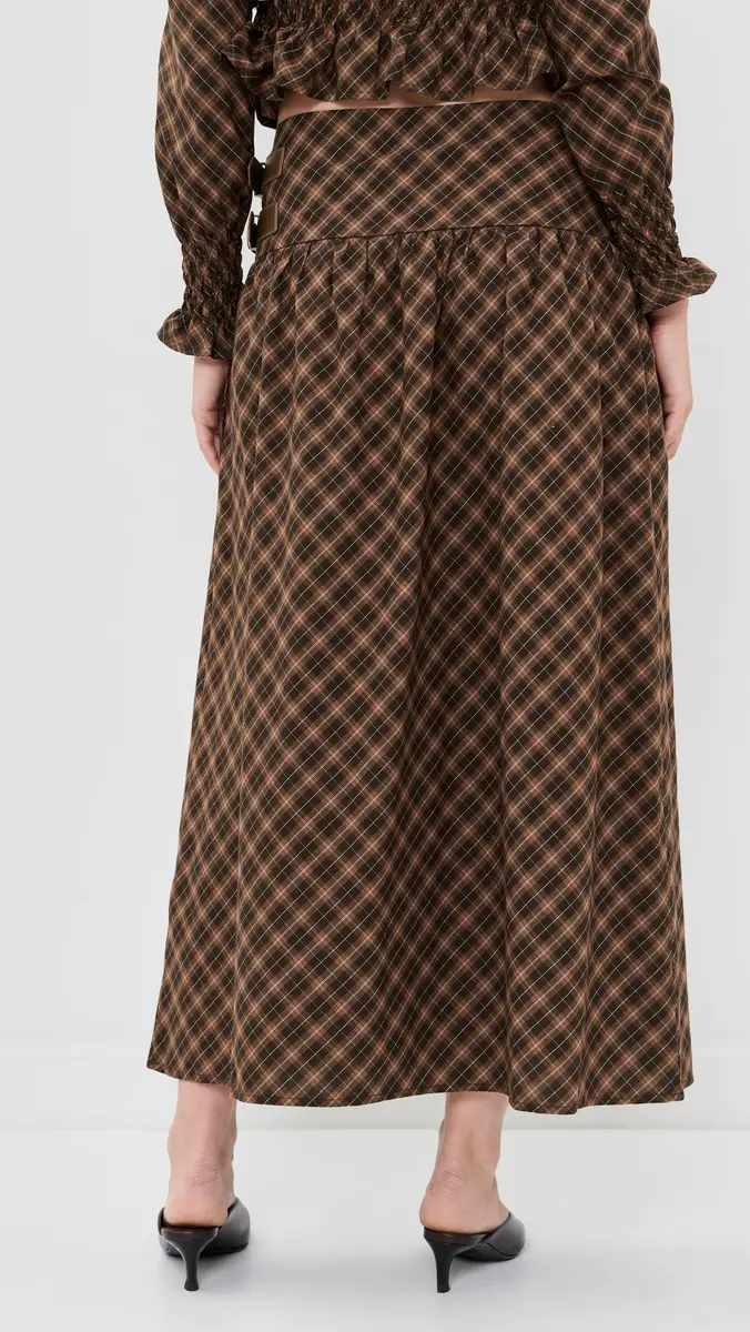 House of Sunny Check Buckle Skirt | Thumbnail 3 House of Sunny Check Buckle Skirt | Thumbnail 3