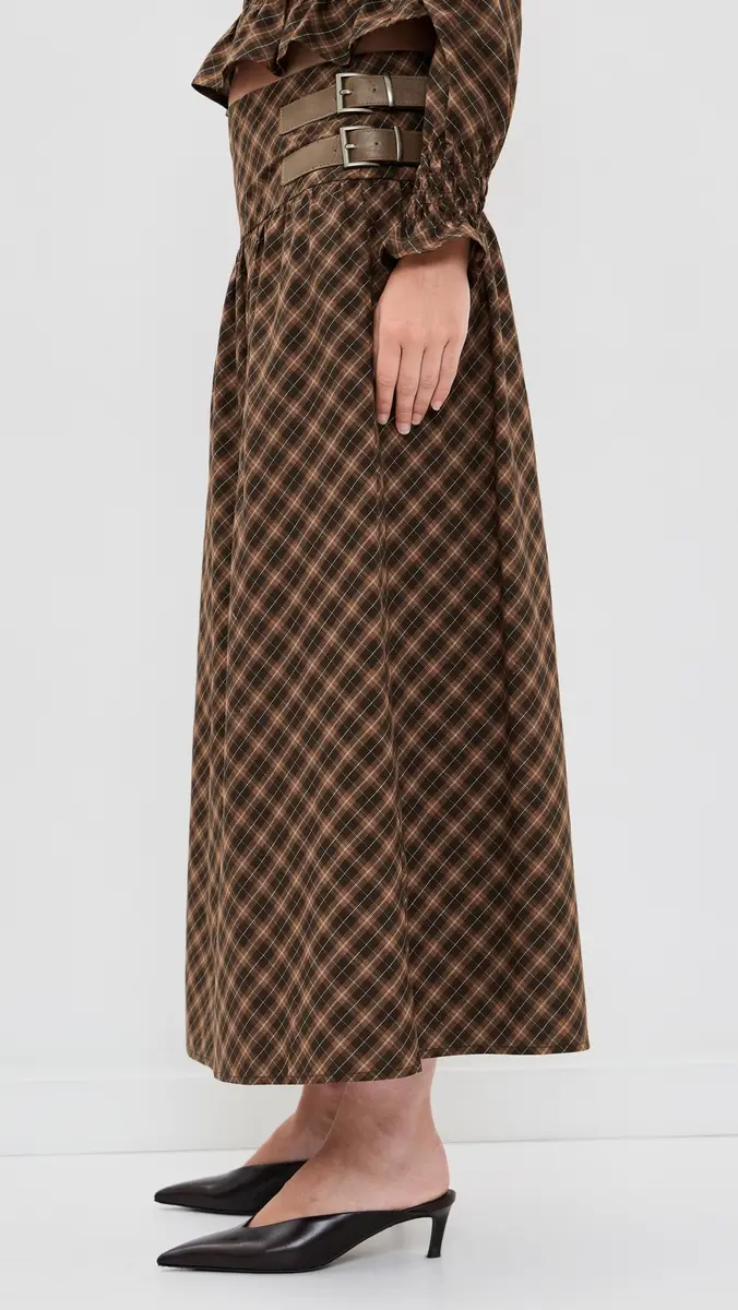 House of Sunny Check Buckle Skirt | Thumbnail 4 House of Sunny Check Buckle Skirt | Thumbnail 4