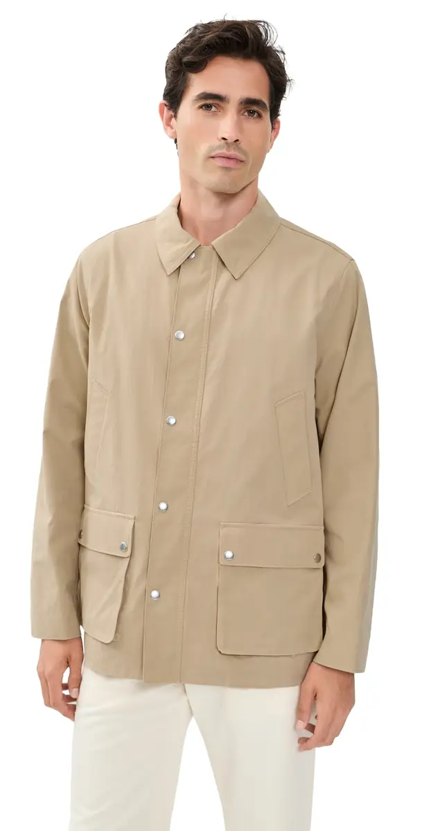 Vince Lightweight Barn Jacket Beige | Image 1 Vince Lightweight Barn Jacket Beige | Image 1
