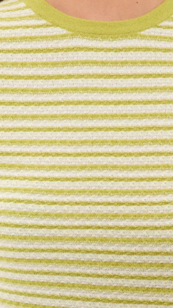 White + Warren Cashmere Striped Tee | Thumbnail 6