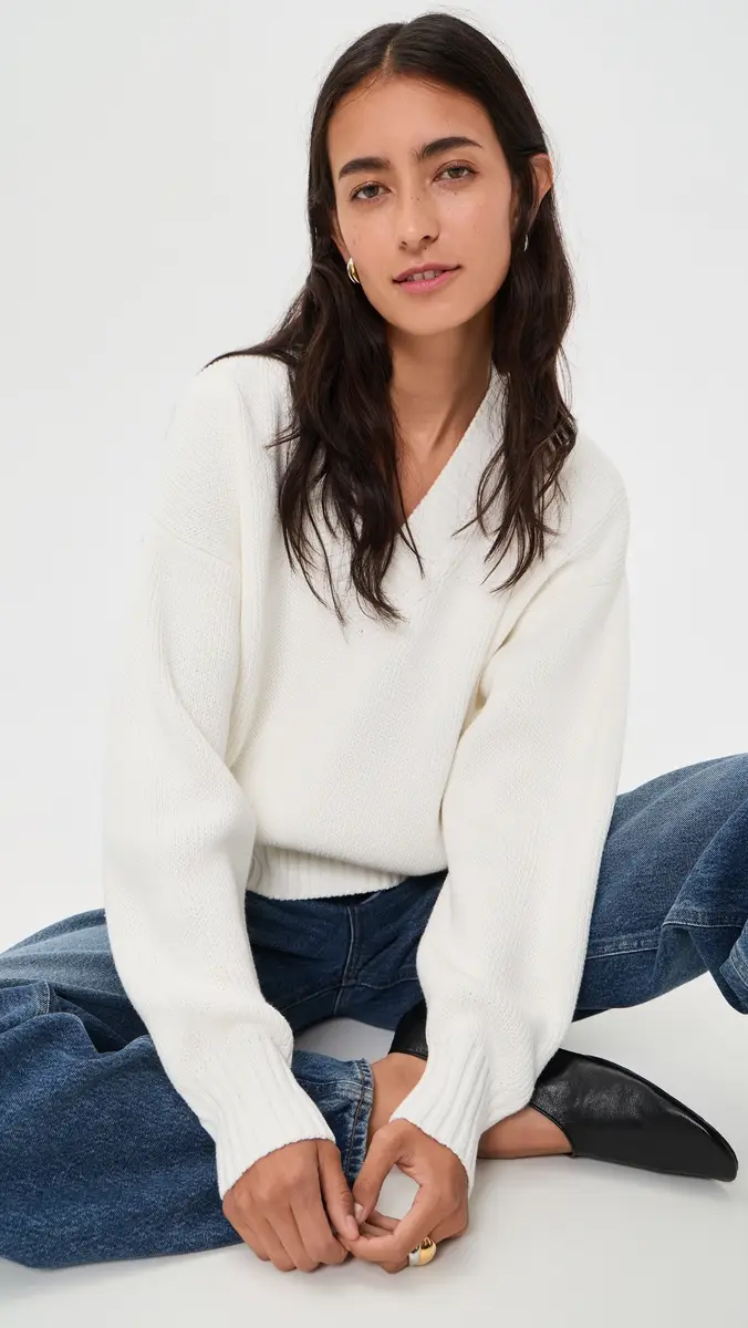 Pistola Nika Heavyweight V Neck Sweater | Thumbnail 2 Pistola Nika Heavyweight V Neck Sweater | Thumbnail 2