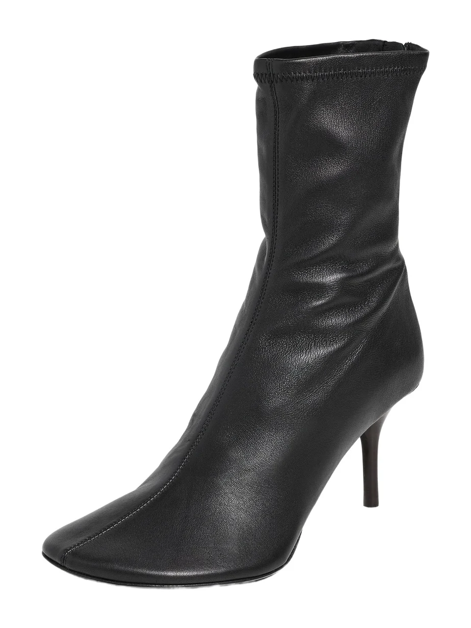 Stretch Leather Ankle Boots Stretch Leather Ankle Boots