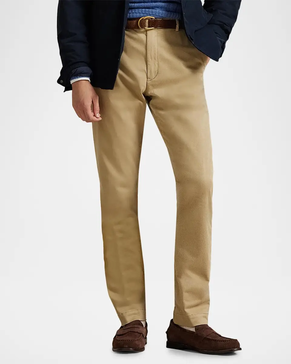 Polo Ralph Lauren Men's Slim-Fit New England Sateen Chino Pants | Thumbnail 4 Polo Ralph Lauren Men's Slim-Fit New England Sateen Chino Pants | Thumbnail 4