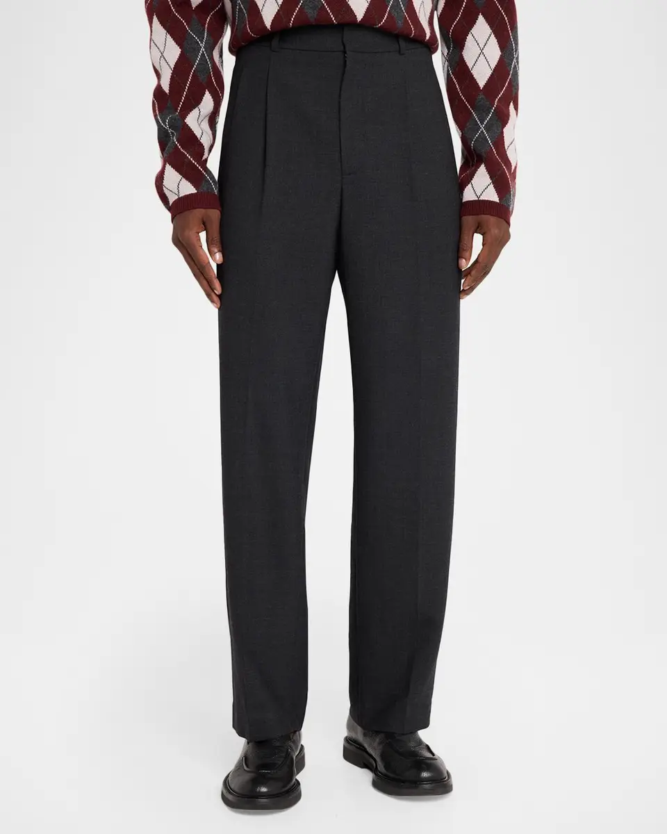 Simkhai Men's Julian Tapered-Leg Pleated Trousers | Thumbnail 4 Simkhai Men's Julian Tapered-Leg Pleated Trousers | Thumbnail 4