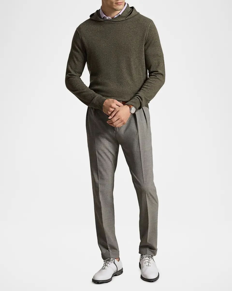 Polo Ralph Lauren Men's Cashmere Knit Hoodie | Thumbnail 2