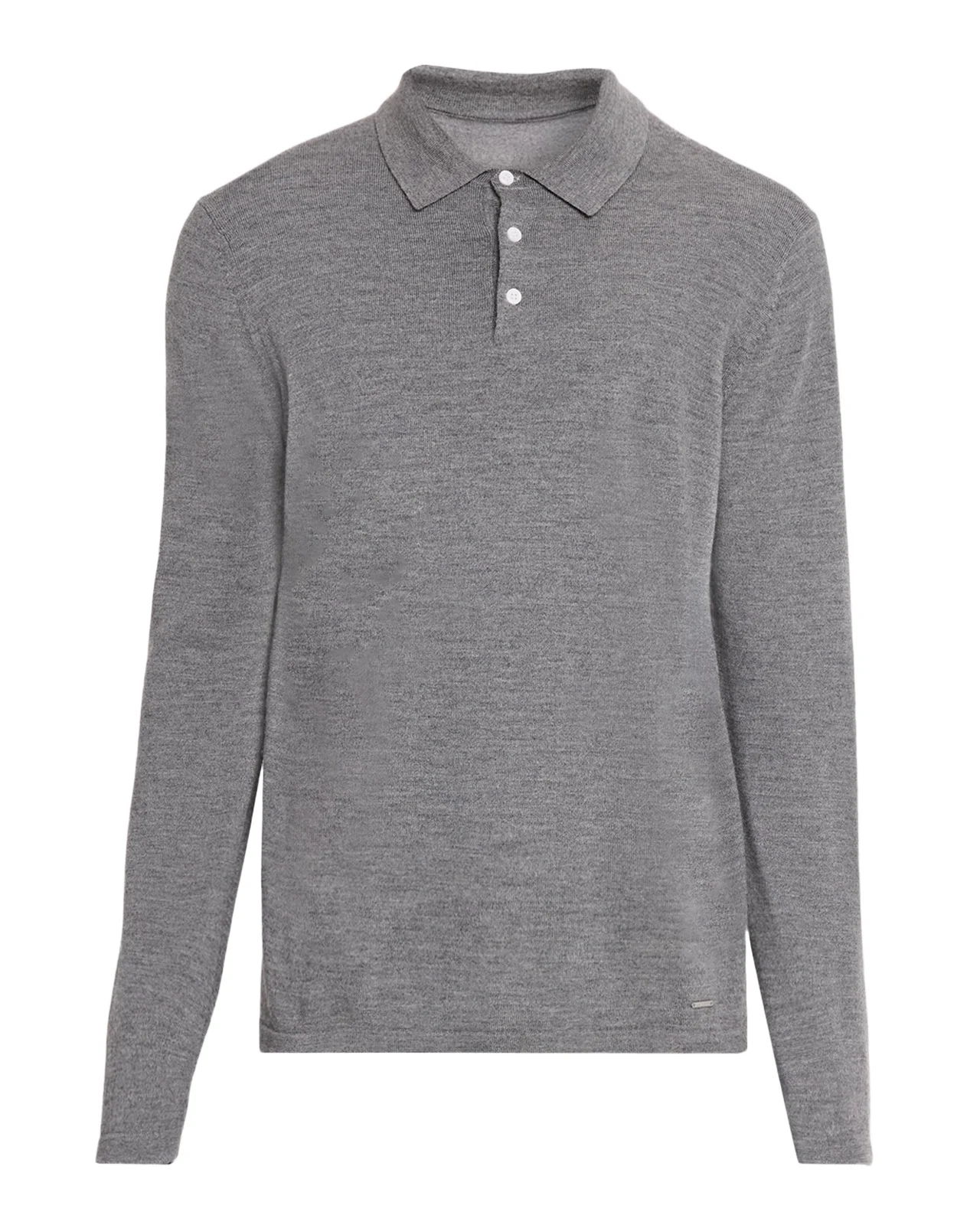 Simkhai Men's Reynolds Wool Long-Sleeve Polo Shirt