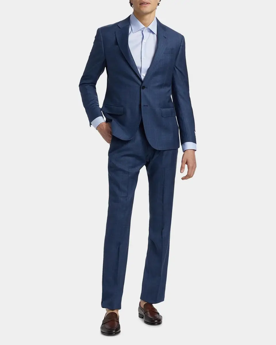 Emporio Armani Men's Micro-Plaid Wool-Blend Suit | Thumbnail 2