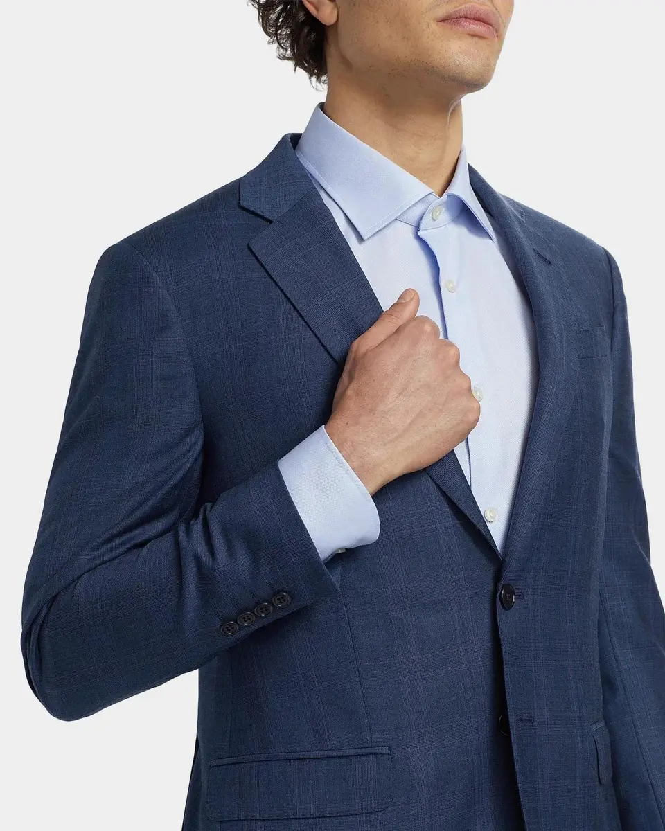 Emporio Armani Men's Micro-Plaid Wool-Blend Suit | Thumbnail 5