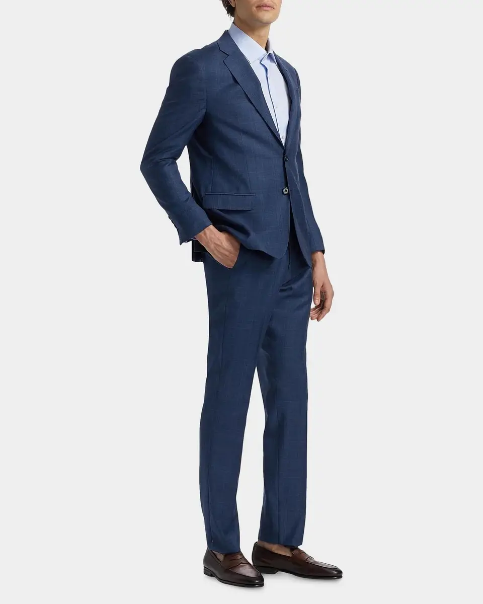 Emporio Armani Men's Micro-Plaid Wool-Blend Suit | Thumbnail 7