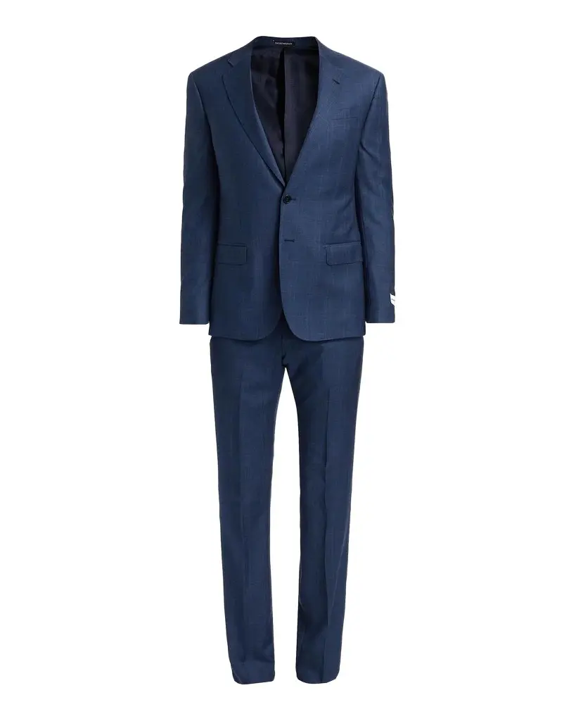 Emporio Armani Men's Micro-Plaid Wool-Blend Suit | Image 1 Emporio Armani Men's Micro-Plaid Wool-Blend Suit | Image 1