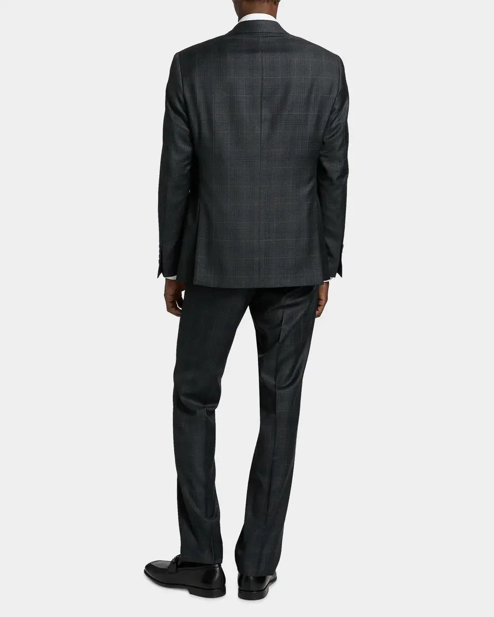 Emporio Armani Men's Wool Super 130s Plaid G Line Suit | Thumbnail 3 Emporio Armani Men's Wool Super 130s Plaid G Line Suit | Thumbnail 3