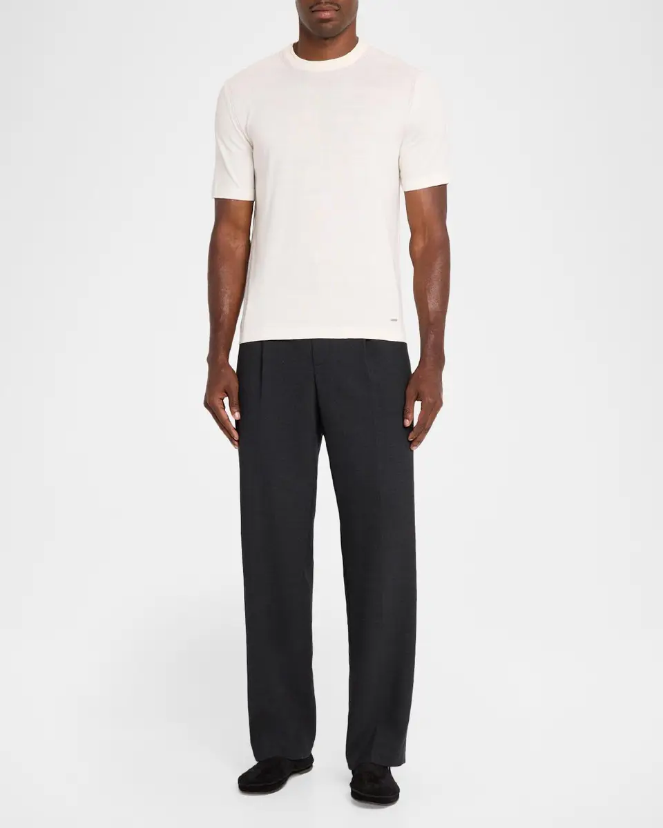 Simkhai Men's Nathan Silk and Cashmere Crewneck T-Shirt | Thumbnail 2 Simkhai Men's Nathan Silk and Cashmere Crewneck T-Shirt | Thumbnail 2