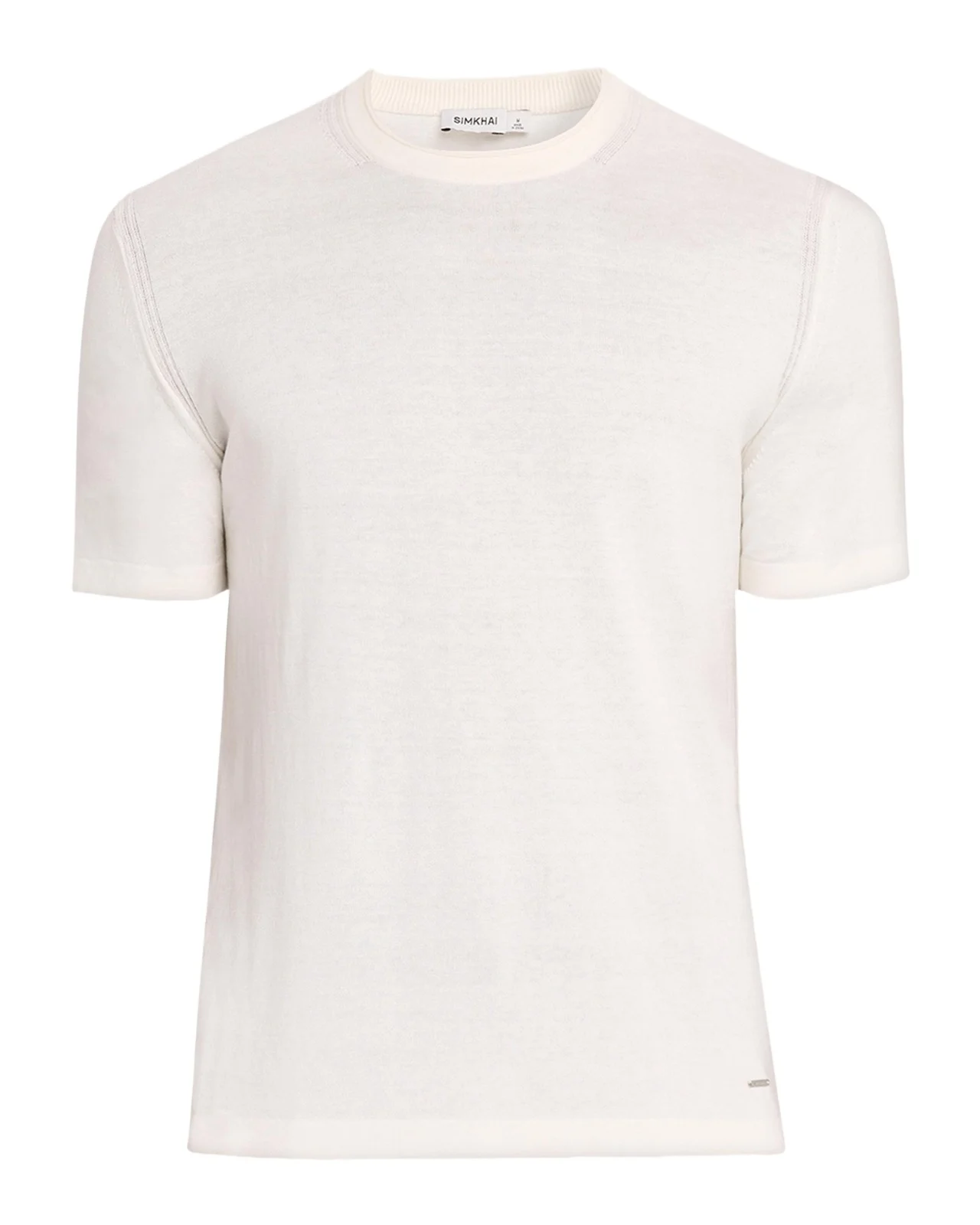 Simkhai Men's Nathan Silk and Cashmere Crewneck T-Shirt