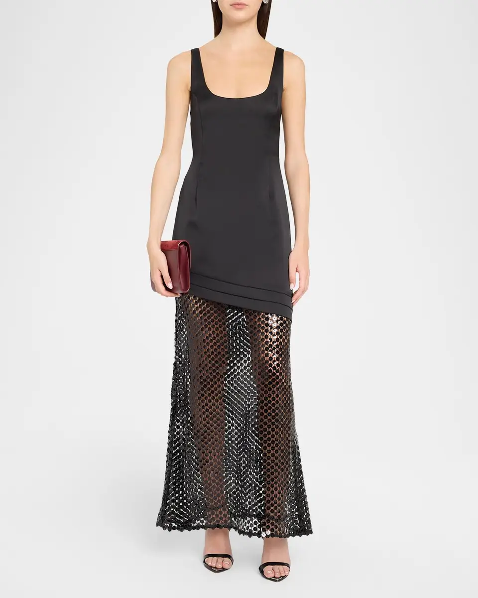 Ramy Brook Blossom Sleeveless Sequin Net Gown | Thumbnail 2 Ramy Brook Blossom Sleeveless Sequin Net Gown | Thumbnail 2