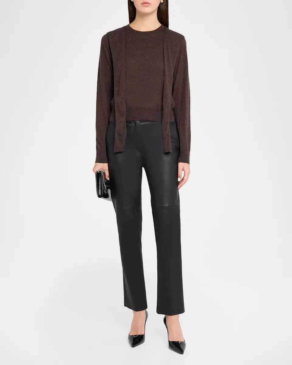 Autumn Cashmere Cashmere Draped Crewneck Sweater | Thumbnail 2 Autumn Cashmere Cashmere Draped Crewneck Sweater | Thumbnail 2