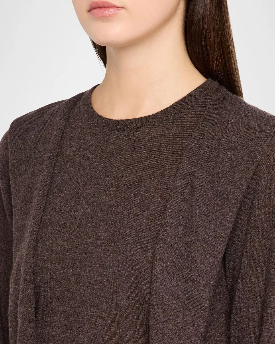 Autumn Cashmere Cashmere Draped Crewneck Sweater | Thumbnail 5 Autumn Cashmere Cashmere Draped Crewneck Sweater | Thumbnail 5