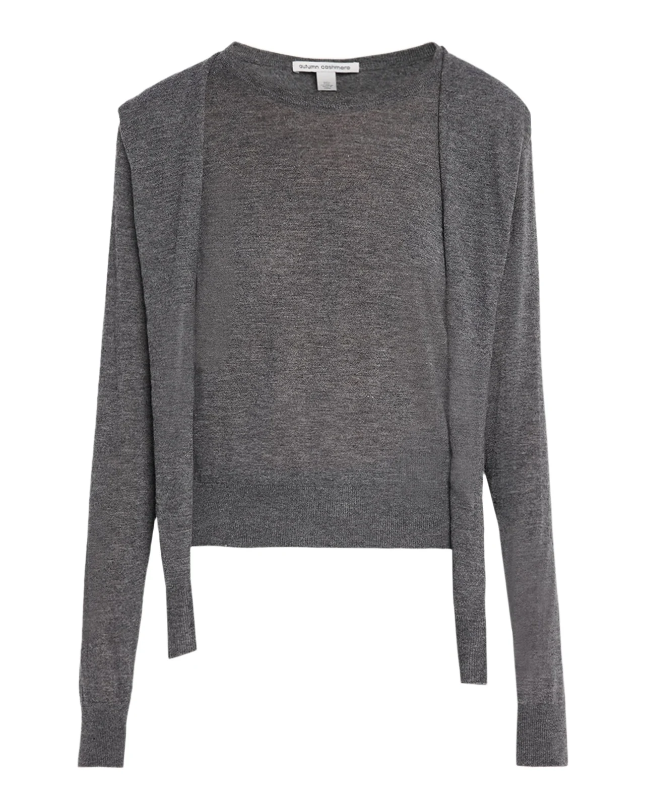 Cashmere Draped Crewneck Sweater Cashmere Draped Crewneck Sweater