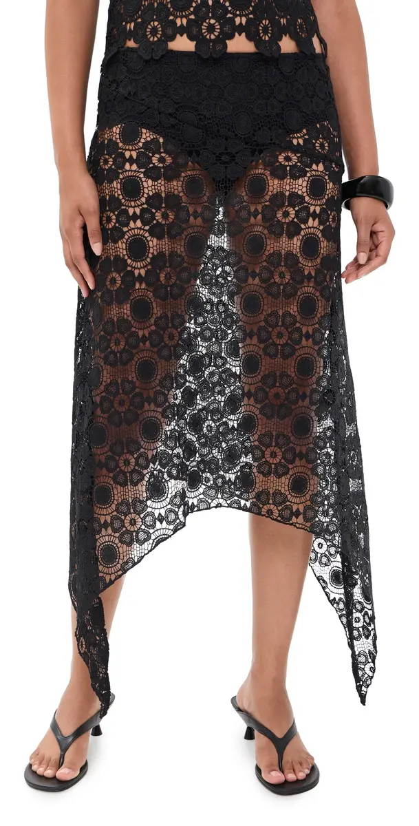 LIONESS Trophy Midi Skirt Noir | Image 1 LIONESS Trophy Midi Skirt Noir | Image 1