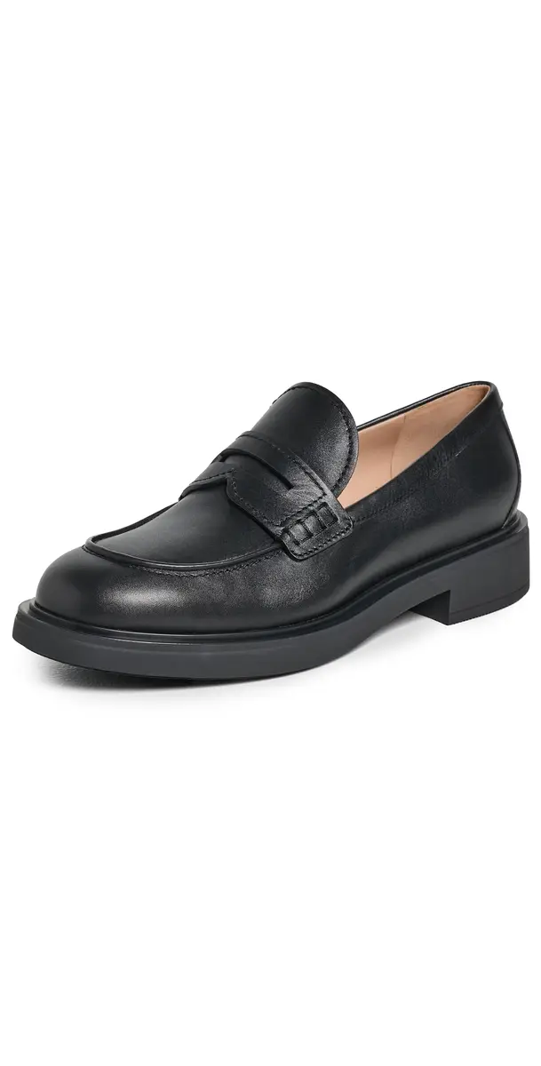Gianvito Rossi Leather Loafers Black | Image 1 Gianvito Rossi Leather Loafers Black | Image 1