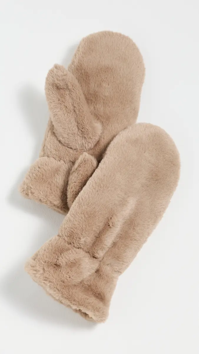 Hat Attack Faux Fur Mittens | Thumbnail 2