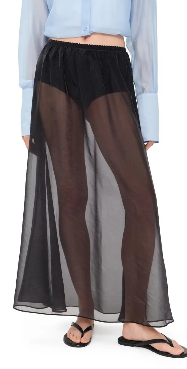 VRG GRL olara heer Midi Skirt Black | Image 1 VRG GRL olara heer Midi Skirt Black | Image 1