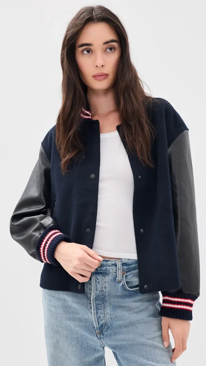 rag & bone Scarlet Varsity Jacket | Thumbnail 2 rag & bone Scarlet Varsity Jacket | Thumbnail 2
