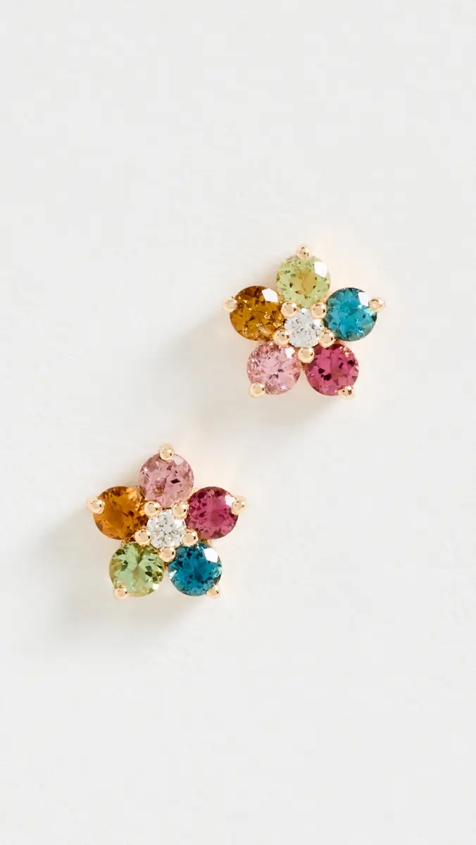 Ariel Gordon Jewelry Tourmaline and Diamond Aurora Studs | Thumbnail 2
