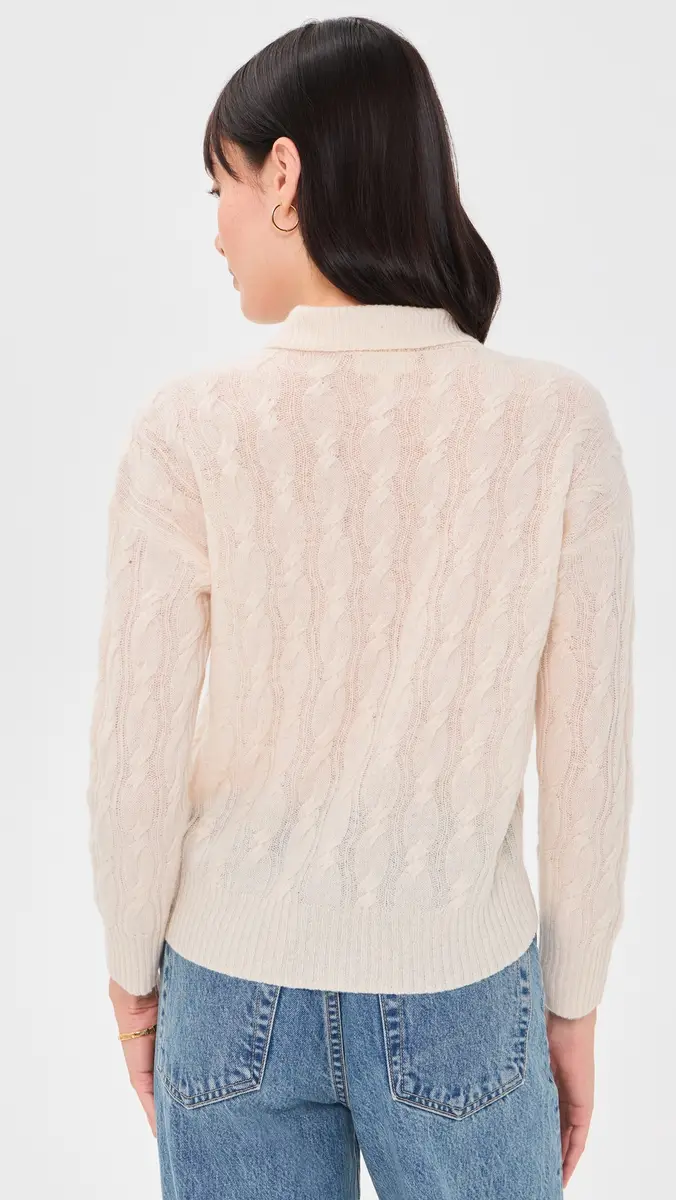 L'Agence Airy Cabled Knit Sweater | Thumbnail 3 L'Agence Airy Cabled Knit Sweater | Thumbnail 3