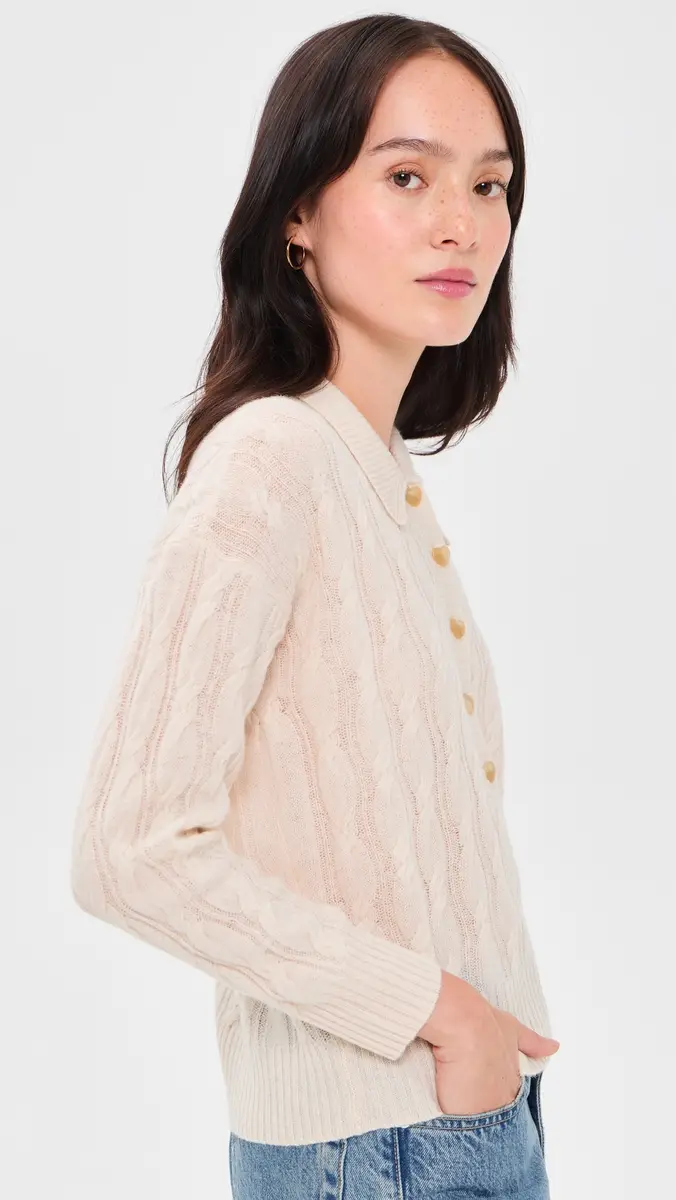 L'Agence Airy Cabled Knit Sweater | Thumbnail 4 L'Agence Airy Cabled Knit Sweater | Thumbnail 4