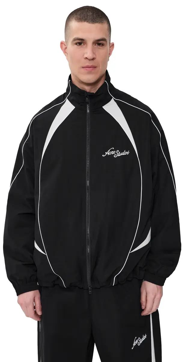 Acne Studios Ofit Peachy Technical Blend Jacket Black | Image 1 Acne Studios Ofit Peachy Technical Blend Jacket Black | Image 1