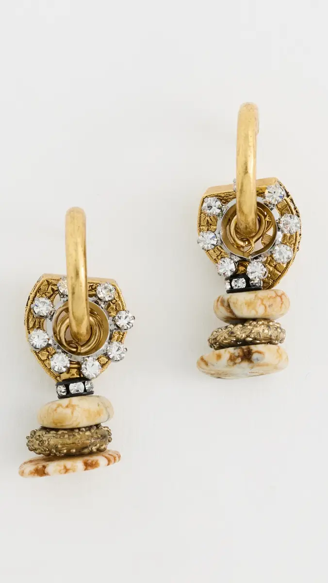Elizabeth Cole Aurmia Stone Earrings | Thumbnail 2