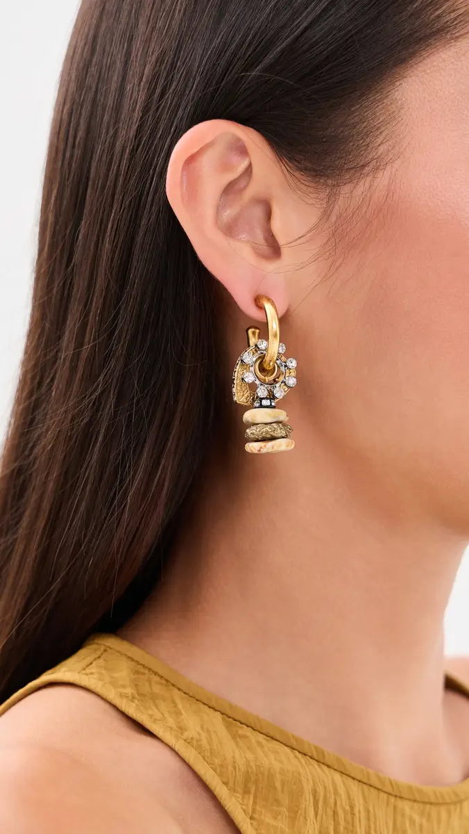Elizabeth Cole Aurmia Stone Earrings | Thumbnail 3