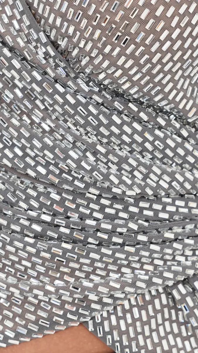 Self-Portrait Rhinestone Mesh Wrap Top | Thumbnail 6 Self-Portrait Rhinestone Mesh Wrap Top | Thumbnail 6
