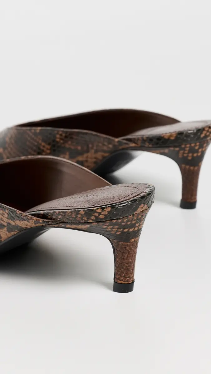 Schutz Loren Mid Mule Kitten Heels | Thumbnail 4 Schutz Loren Mid Mule Kitten Heels | Thumbnail 4