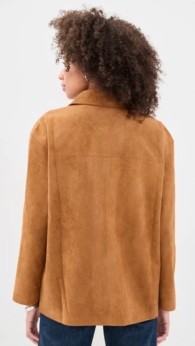 o.p.t o. p.t Vrinda Faux Suede Jacket | Thumbnail 3 o.p.t o. p.t Vrinda Faux Suede Jacket | Thumbnail 3