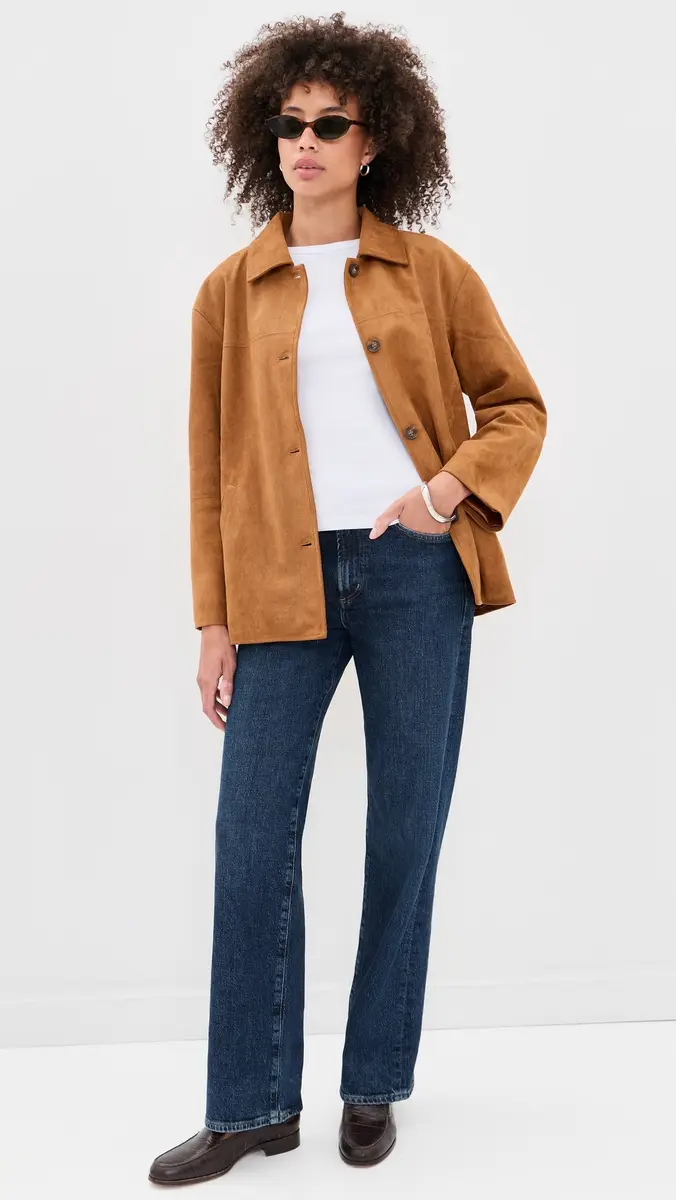 o.p.t o. p.t Vrinda Faux Suede Jacket | Thumbnail 5 o.p.t o. p.t Vrinda Faux Suede Jacket | Thumbnail 5