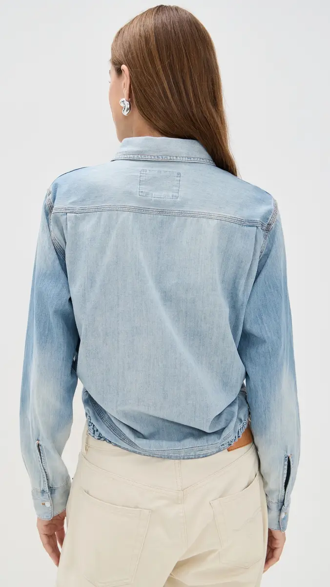 R13 Wrap Around Denim Work Shirt | Thumbnail 3 R13 Wrap Around Denim Work Shirt | Thumbnail 3