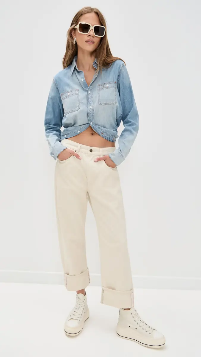 R13 Wrap Around Denim Work Shirt | Thumbnail 5 R13 Wrap Around Denim Work Shirt | Thumbnail 5