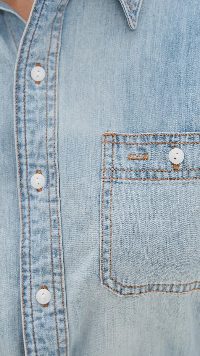 R13 Wrap Around Denim Work Shirt | Thumbnail 6 R13 Wrap Around Denim Work Shirt | Thumbnail 6