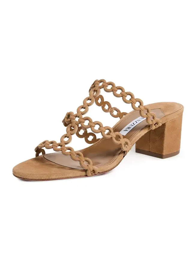 Infinity Chain Suede Mules 50mm Infinity Chain Suede Mules 50mm