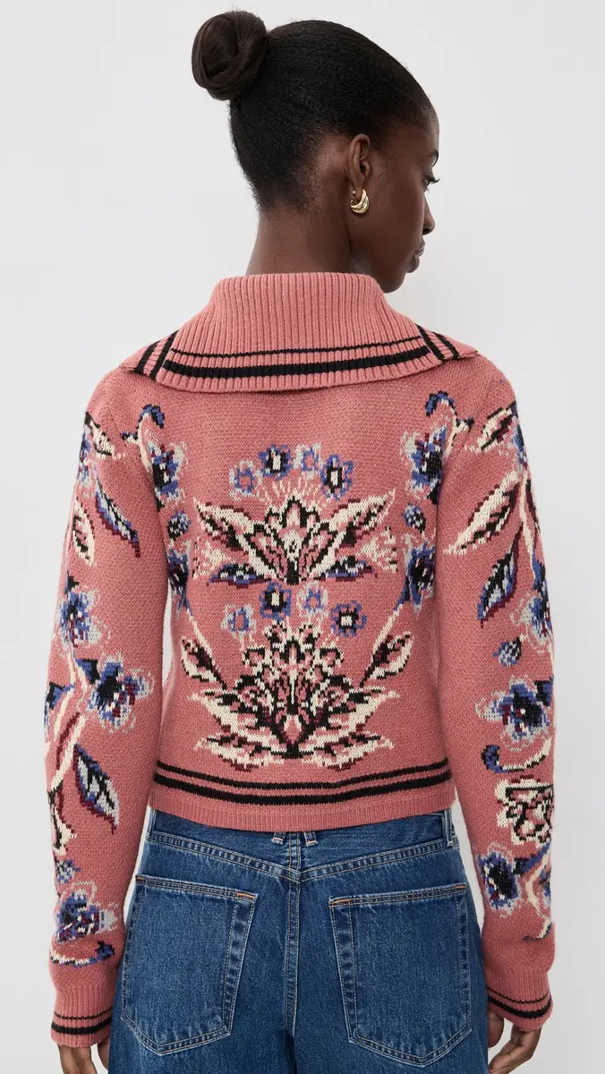 Farm Rio Floral Beauty Tapestry Knit Cardigan | Thumbnail 3