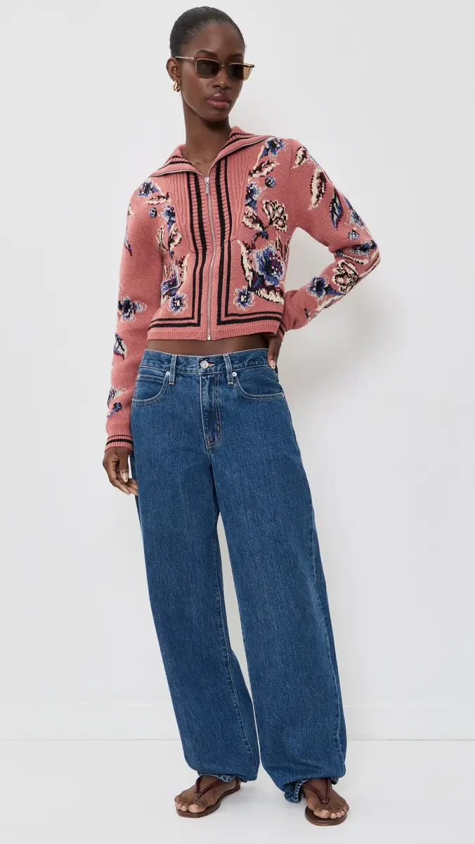 Farm Rio Floral Beauty Tapestry Knit Cardigan | Thumbnail 5