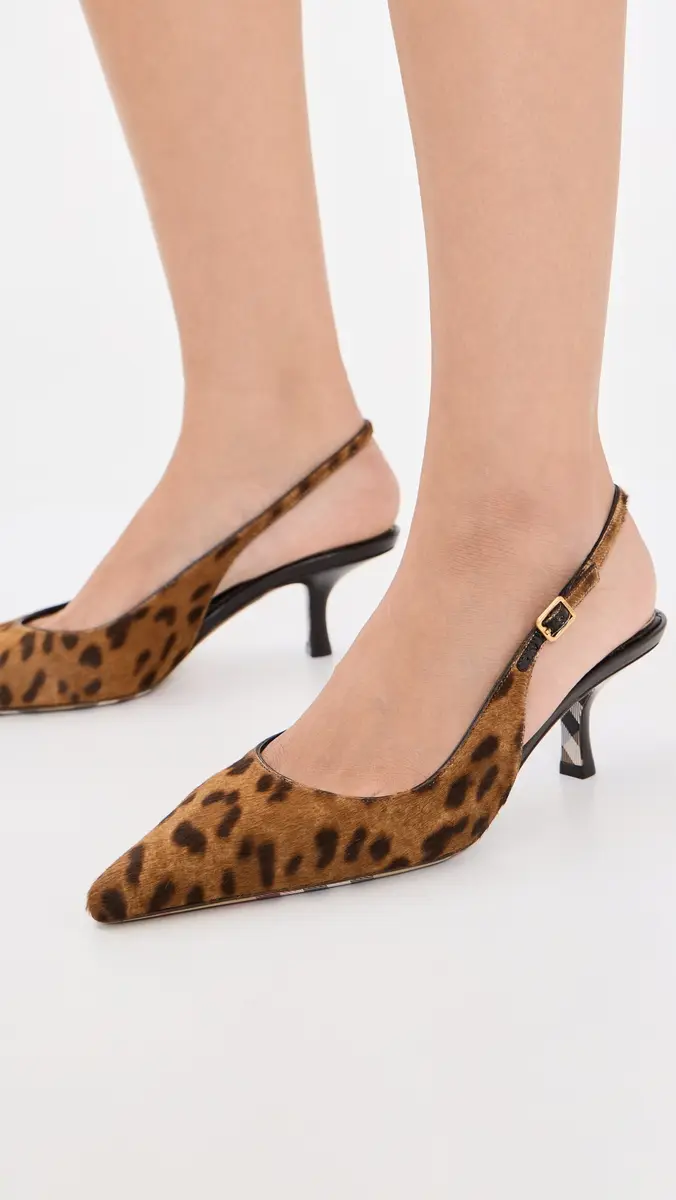 Burberry Fur Dame Slingback Kitten Heels 55 | Thumbnail 3 Burberry Fur Dame Slingback Kitten Heels 55 | Thumbnail 3