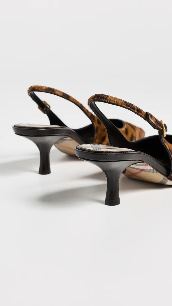 Burberry Fur Dame Slingback Kitten Heels 55 | Thumbnail 4 Burberry Fur Dame Slingback Kitten Heels 55 | Thumbnail 4