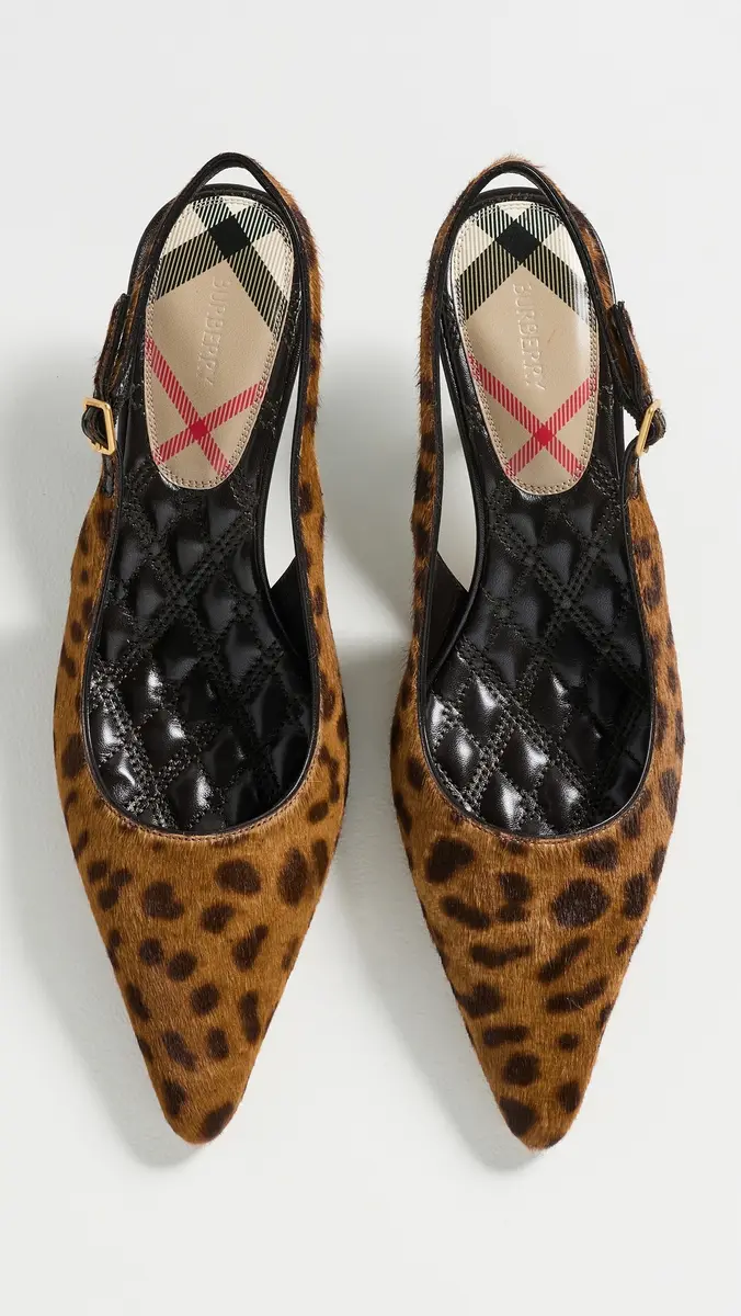Burberry Fur Dame Slingback Kitten Heels 55 | Thumbnail 5 Burberry Fur Dame Slingback Kitten Heels 55 | Thumbnail 5