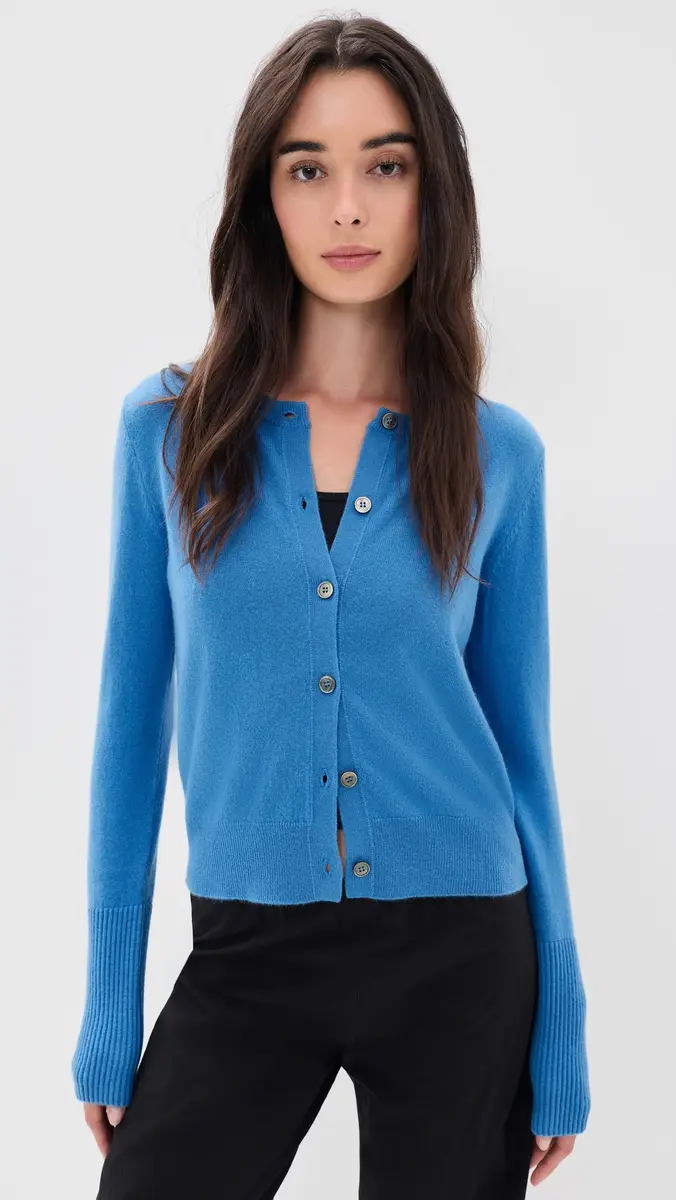 La Ligne Solid Lean Lines Cashmere Cardigan | Thumbnail 2 La Ligne Solid Lean Lines Cashmere Cardigan | Thumbnail 2